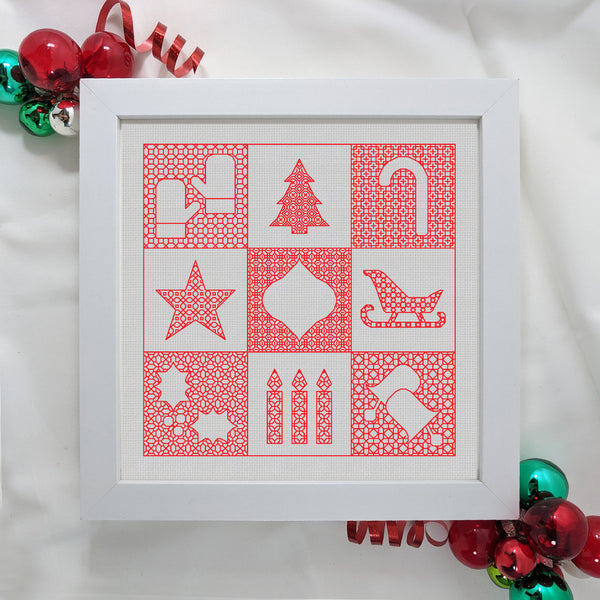 Christmas blackwork