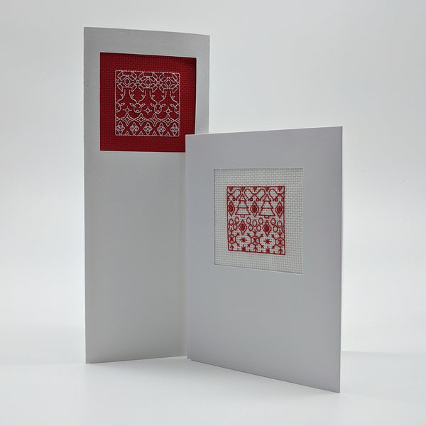 Christmas Blackwork mini sampler - rows