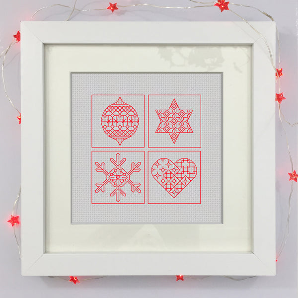 Christmas blackwork