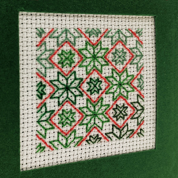 Christmas blackwork mini sampler - Nordic