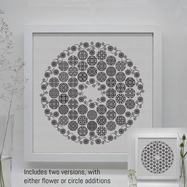 2025 Stitch-a-long Flowers and Stems layout - now complete!