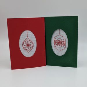 Christmas card designs - spiro baubles