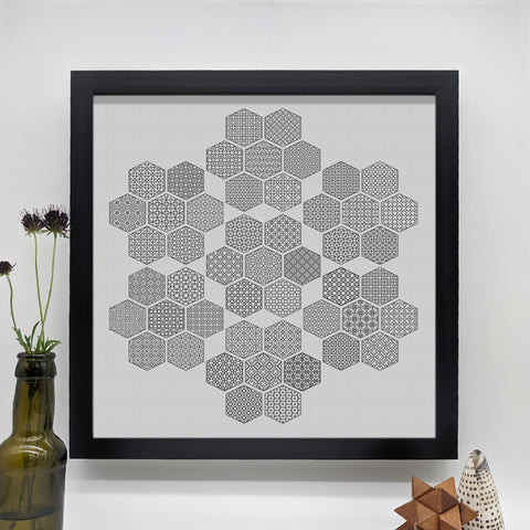 2022 Hexagons stitch-a-long - now complete!