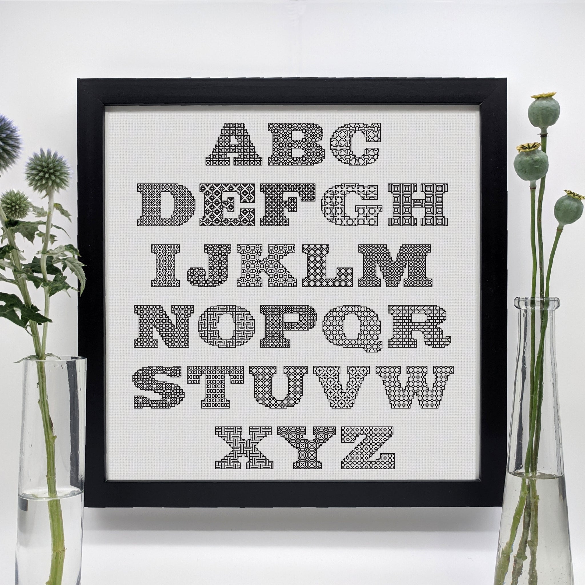 Blackwork alphabet 