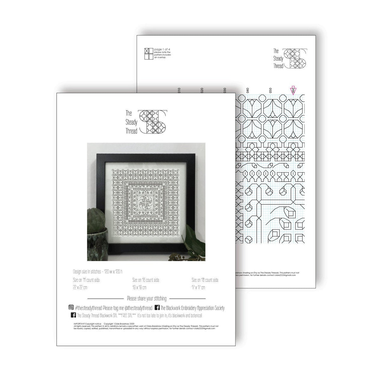 Blackwork embroidery – The Steady Thread